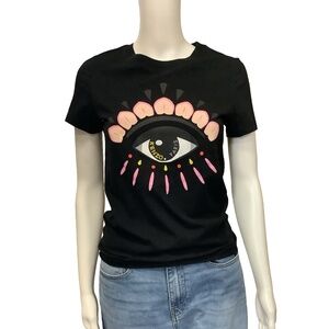 Kenzo Graphic Print Crew Neck T-Shirt Size: S